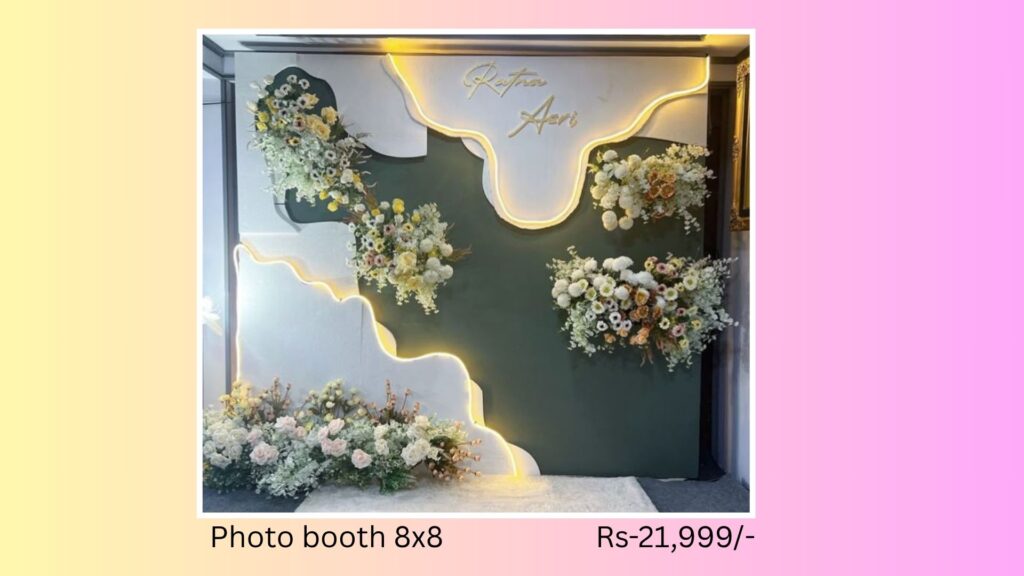 Wedding decorations photo booth ideas