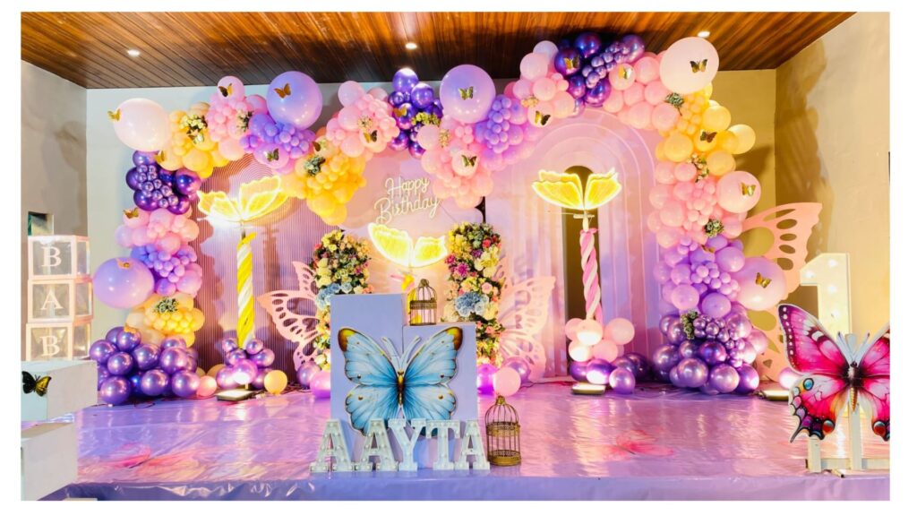 Birthday party decorations | Butterfly theme decorations | First birthday decorations